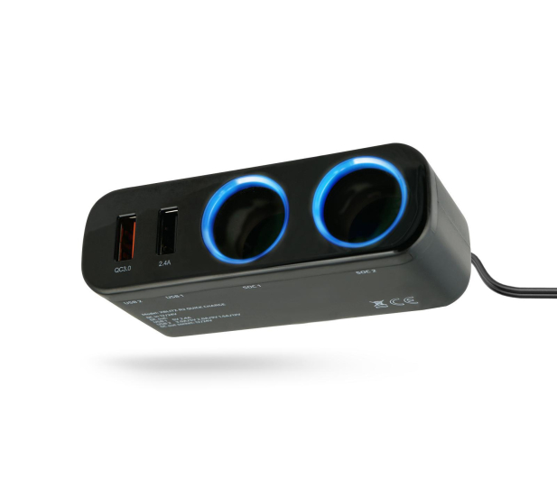 Xblitz Rozdzielacz samochodowy R2 Quick Charge 2xUSB - 505200 - zdjęcie 3